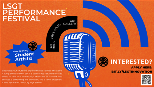 LSGT Performance Festival: Now seeking student artists! 